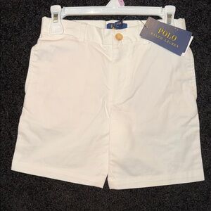 NWT boys Polo Ralph Lauren White Shorts